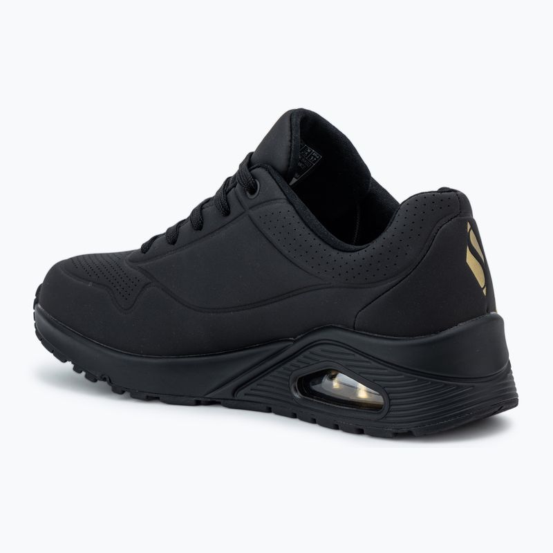 Încălțăminte pentru femei SKECHERS JGoldcrown Uno Golden Heart black/multicolor metallic 3