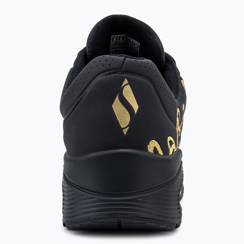 Încălțăminte pentru femei SKECHERS JGoldcrown Uno Golden Heart black/multicolor metallic 6