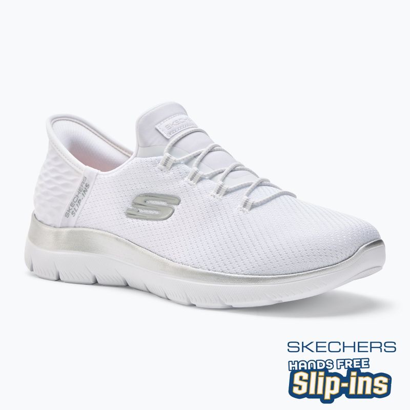 Încălțăminte pentru femei SKECHERS Summits Diamond Dream white/silver