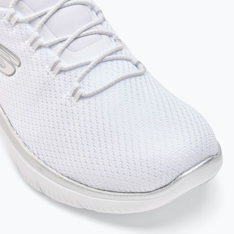 Încălțăminte pentru femei SKECHERS Summits Diamond Dream white/silver 7