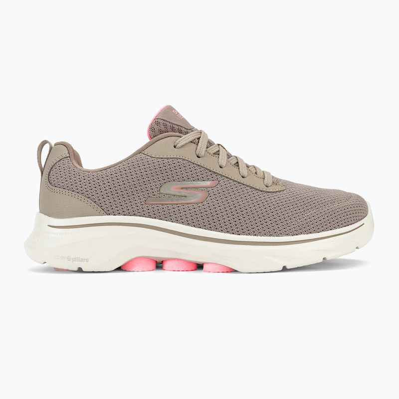 Încălțăminte pentru femei SKECHERS Go Walk 7 Clear Path taupe/pink 2