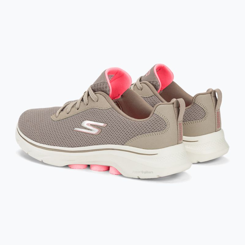 Încălțăminte pentru femei SKECHERS Go Walk 7 Clear Path taupe/pink 3