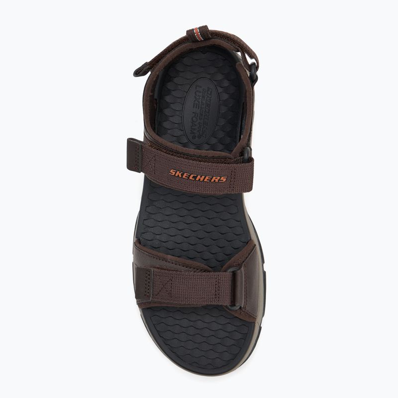 Sandale pentru bărbați SKECHERS Tresmen Ryer chocolate 5