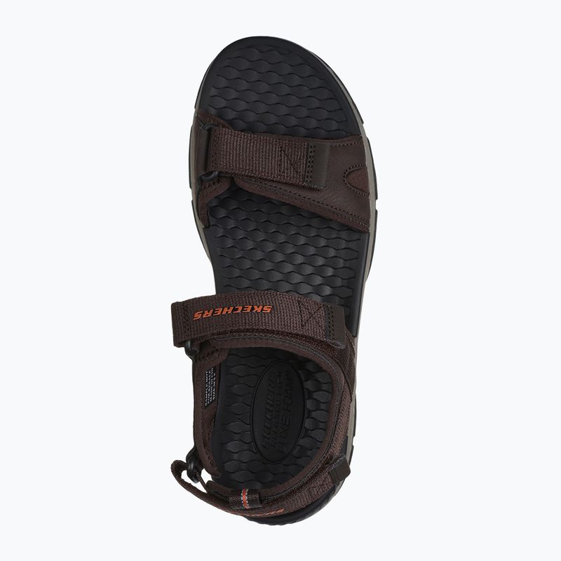 Sandale pentru bărbați SKECHERS Tresmen Ryer chocolate 4