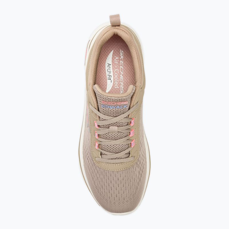 Încălțăminte pentru femei SKECHERS Go Walk Arch Fit 2.0 Balin taupe/multi 5