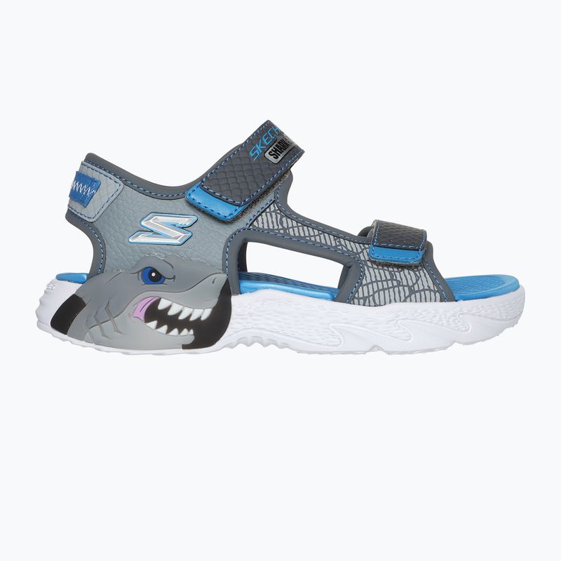 Sandale pentru copii  SKECHERS S-Lights Creature Splash charcoal/blue