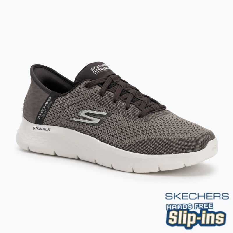 Încălțăminte pentru bărbați SKECHERS Slip-ins Go Walk Flex New World brown