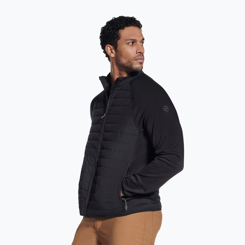 Geacă hibrid pentru bărbați SKECHERS The Hoodless Hybrid black 3