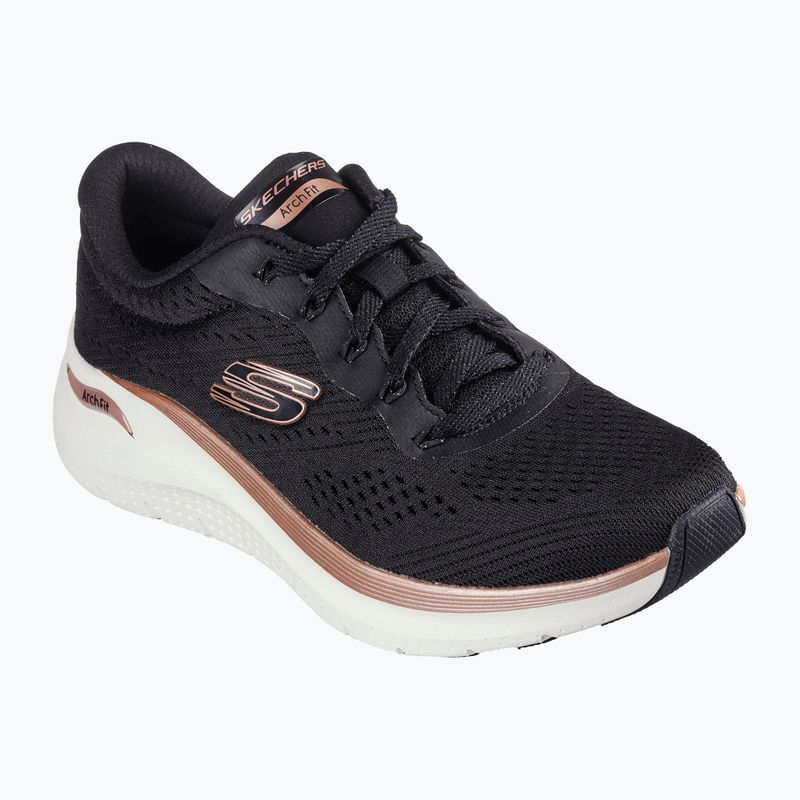Încălțăminte pentru femei  SKECHERS Arch Fit 2.0 Glow The Distance black/rose gold