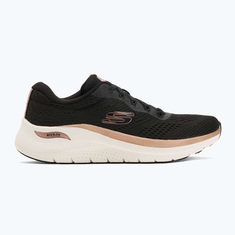 Încălțăminte pentru femei SKECHERS Arch Fit 2.0 Glow The Distance black/rose gold 2