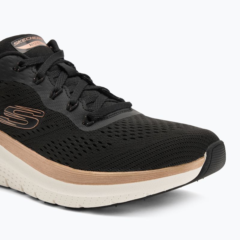 Încălțăminte pentru femei SKECHERS Arch Fit 2.0 Glow The Distance black/rose gold 7