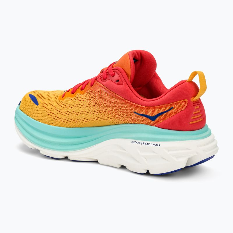 Încălțăminte de alergat pentru bărbați HOKA Bondi 8 cerise/cloudless 3