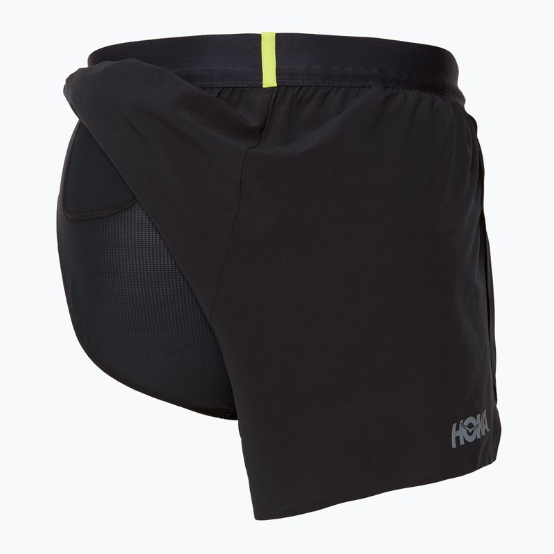 Pantaloni scurți de alergare pentru bărbați HOKA Race Day Split black 4