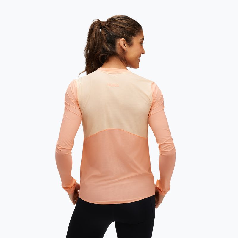 Longsleeve de alergare pentru femei HOKA Airolite Run papaya 3