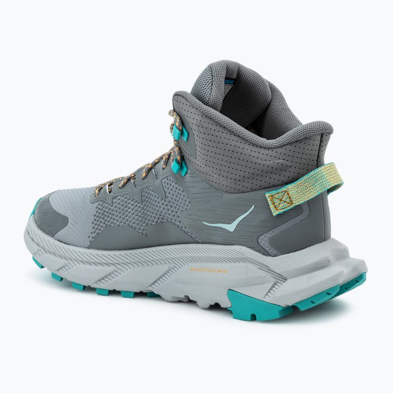 Încălțăminte turistică pentru bărbați HOKA Trail Code GTX galactic grey/electric aqua 3