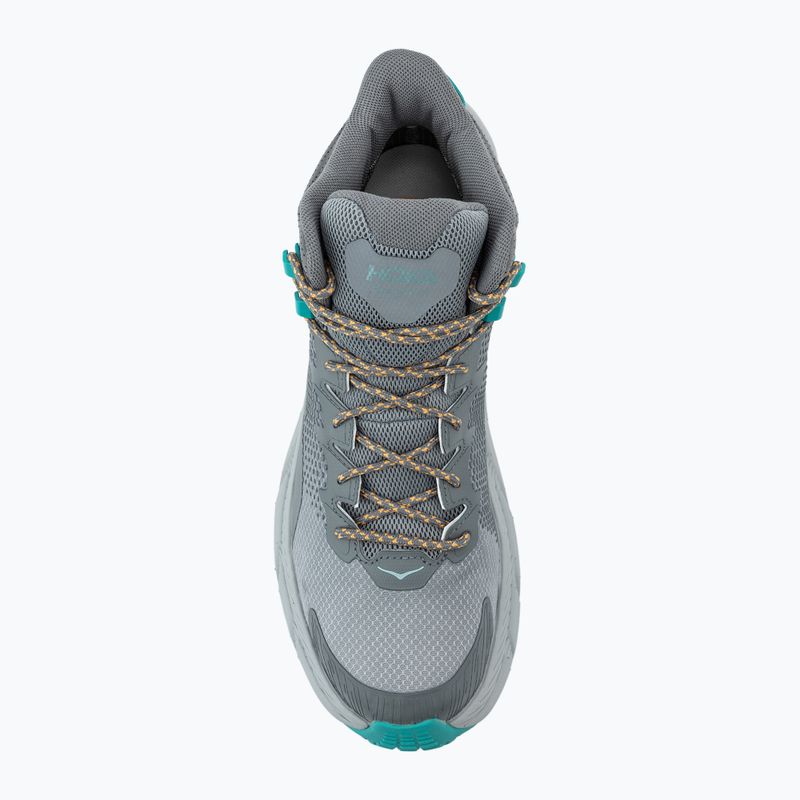 Încălțăminte turistică pentru bărbați HOKA Trail Code GTX galactic grey/electric aqua 5