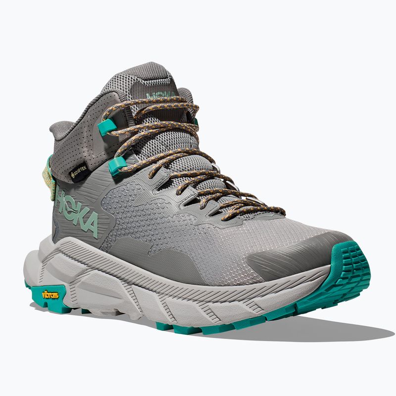 Încălțăminte turistică pentru bărbați HOKA Trail Code GTX galactic grey/electric aqua 8