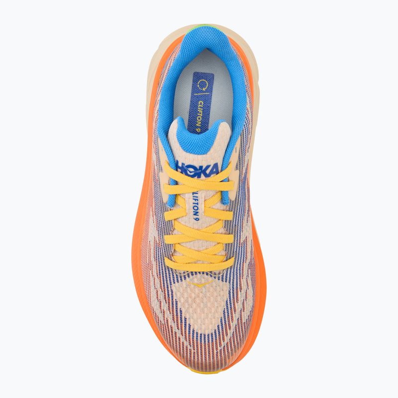 Pantofi de alergare pentru copii HOKA Clifton 9 ultramarine/electric tangerine 5