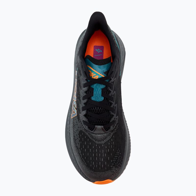 Încălțăminte de alergare pentru bărbați HOKA Mach 6 black/electric tangerine 5