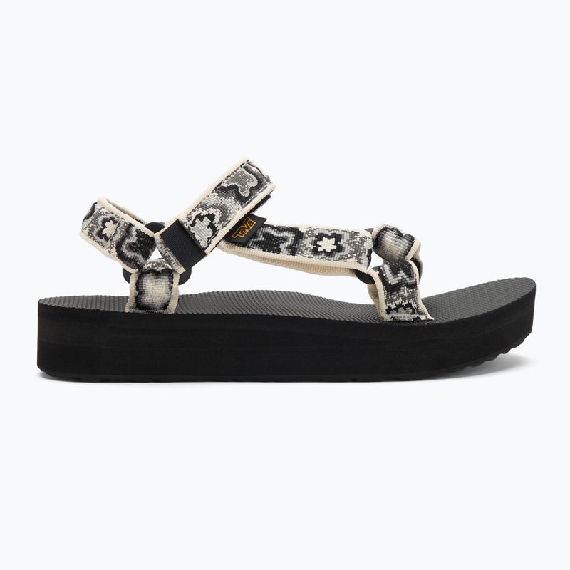 Sandale pentru femei  Teva Midform Universal neon floral black / white 2
