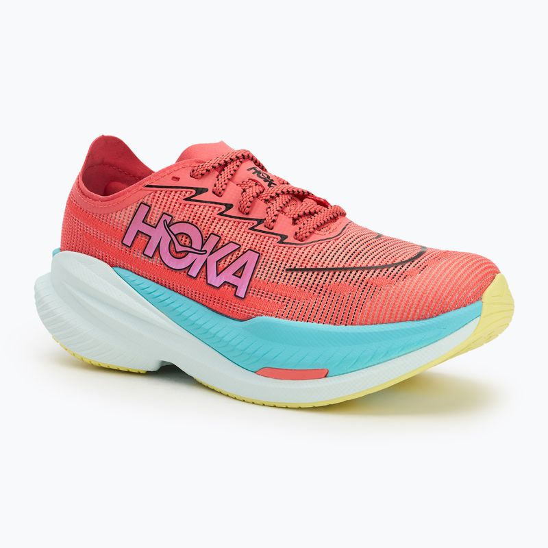 Pantofi de alergare pentru femei HOKA Mach X 2 grapefruit/electric coral 2