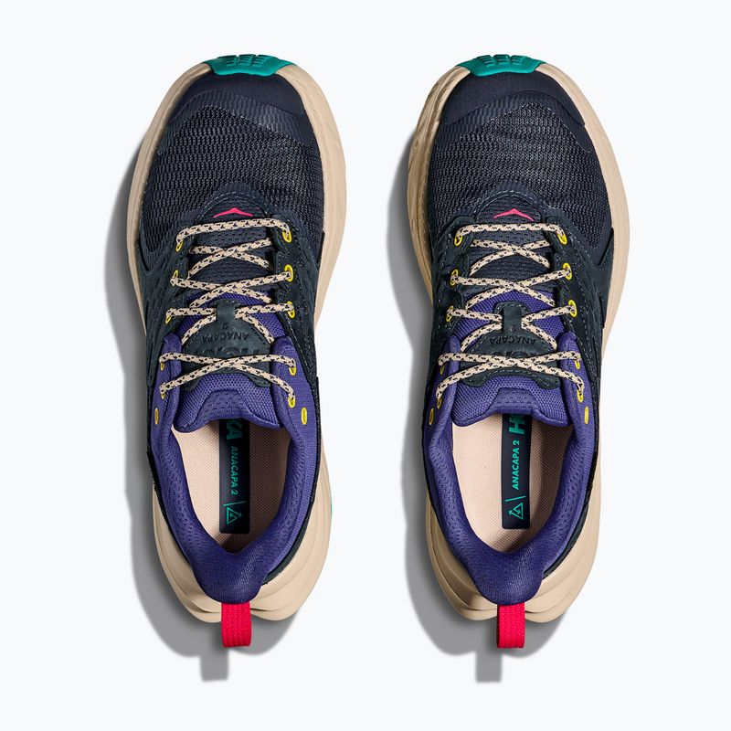 Cizme de drumeție pentru femei HOKA Anacapa 2 Low GTX varsity navy/mountain iris 14