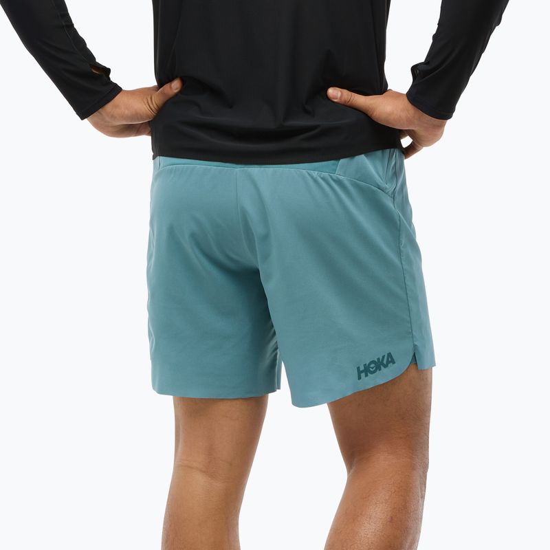 Pantaloni scurți de alergare HOKA Glide 7'' 2in1 pentru bărbați nountain fog 3