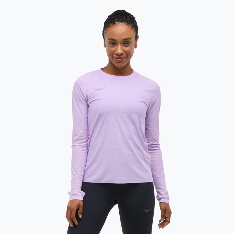 Women's running longsleeve HOKA Airolite Run aster flower