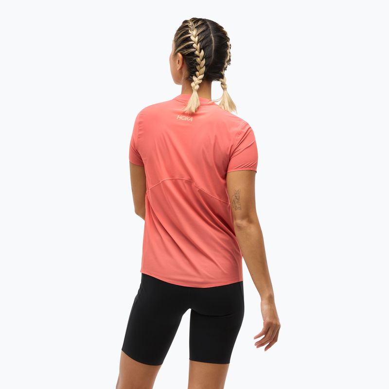 Tricou de alergare pentru femei HOKA Airolite Run grapefruit 3