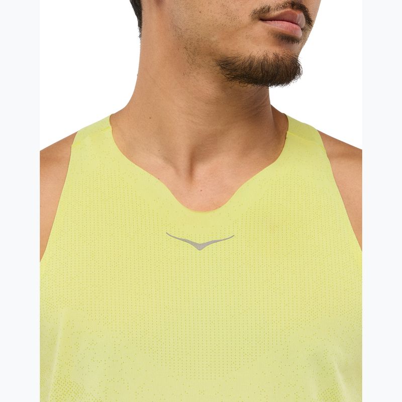 Cămașă de alergare HOKA Race Singlet pentru bărbați hoka citrus 5