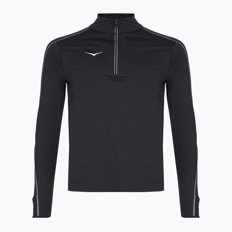 Hanorac de alergare HOKA GlideTech Quarter Zip pentru bărbați negru