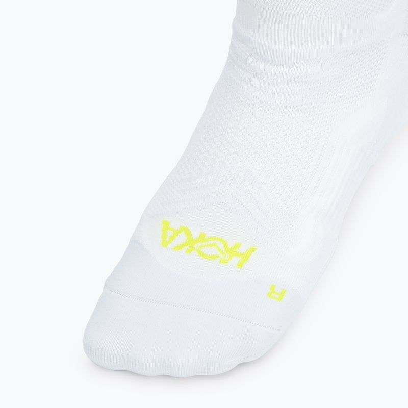 Șosete HOKA Bondi Quarter Run alb 3