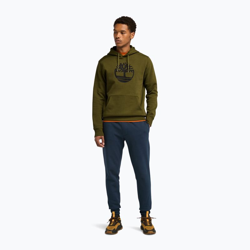 Hanorac pentru bărbați Timberland Tree Logo Hoodie dark olive 2