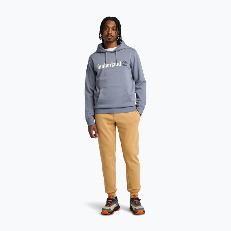 Bluză pentru bărbați Timberland Linear Logo Hoodie folkstone gray 2