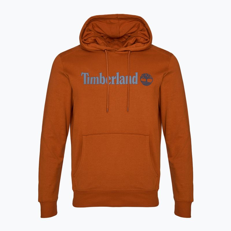 Hanorac pentru bărbați Timberland Linear Logo Hoodie umber