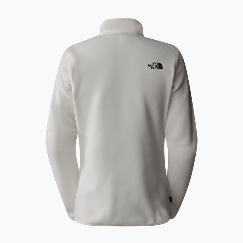 Hanorac pentru femei The North Face 100 Glacier 1/4 Zip white dune/npf 5