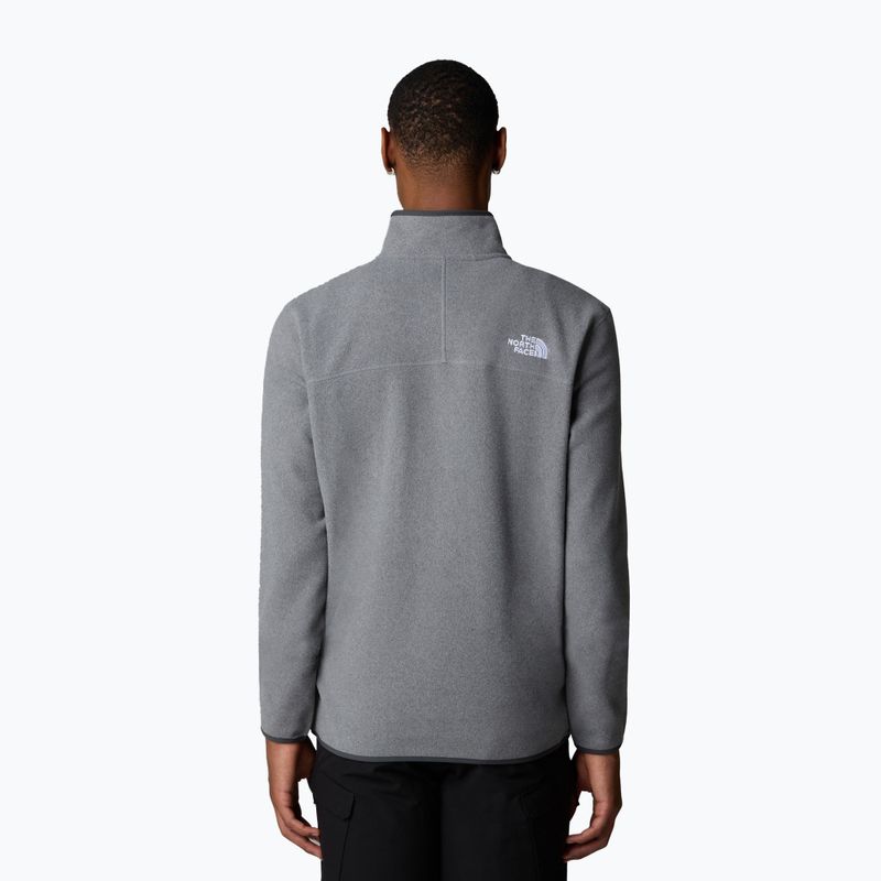 Hanorac pentru bărbați  The North Face 100 Glacier 1/4 Zip medium grey heather 3