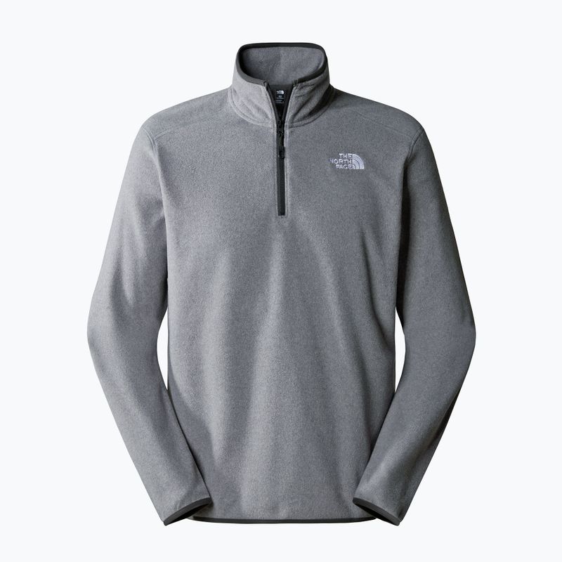 Hanorac pentru bărbați  The North Face 100 Glacier 1/4 Zip medium grey heather 4