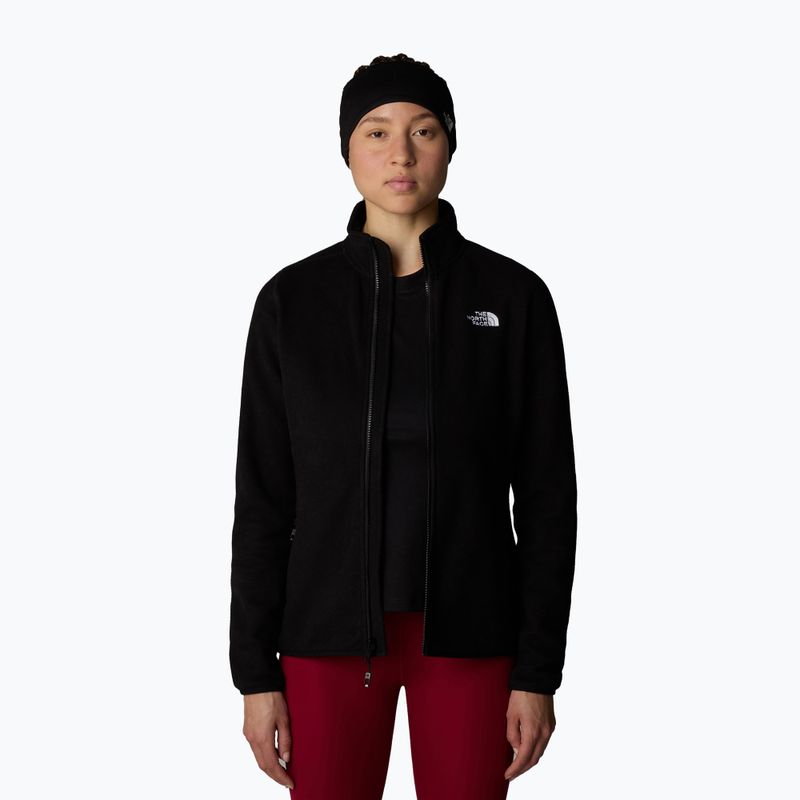 Hanorac pentru femei The North Face 100 Glacier FZ black/npf