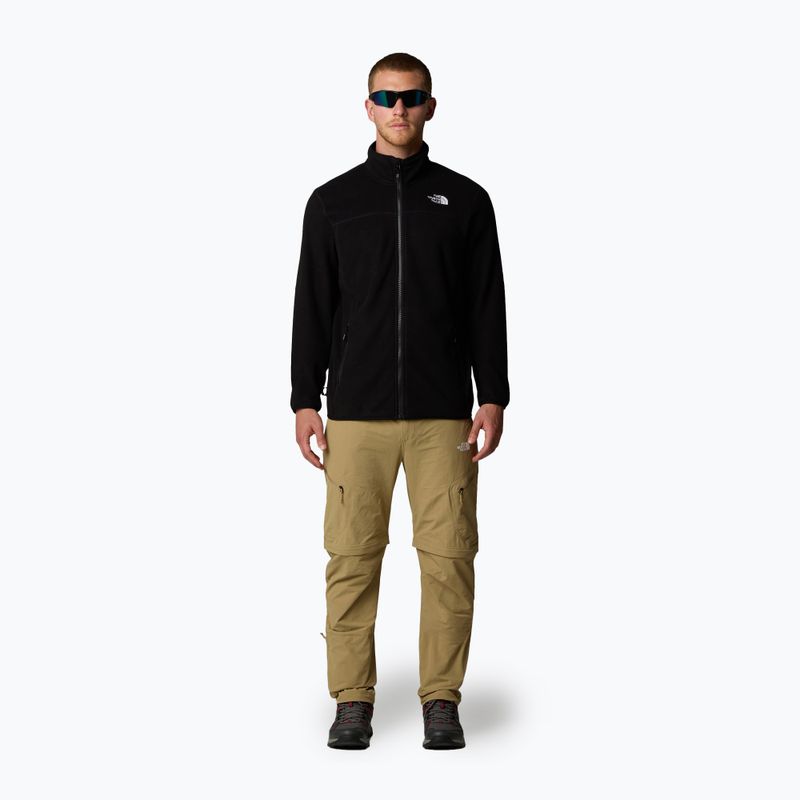 Hanorac pentru bărbați  The North Face 100 Glacier Full Zip black/npf 2