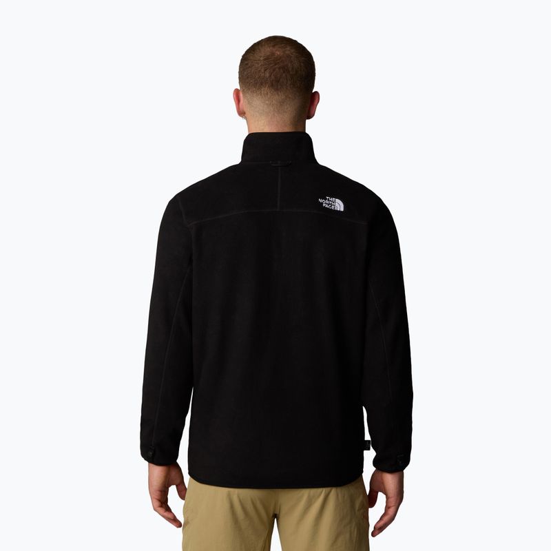 Hanorac pentru bărbați  The North Face 100 Glacier Full Zip black/npf 3