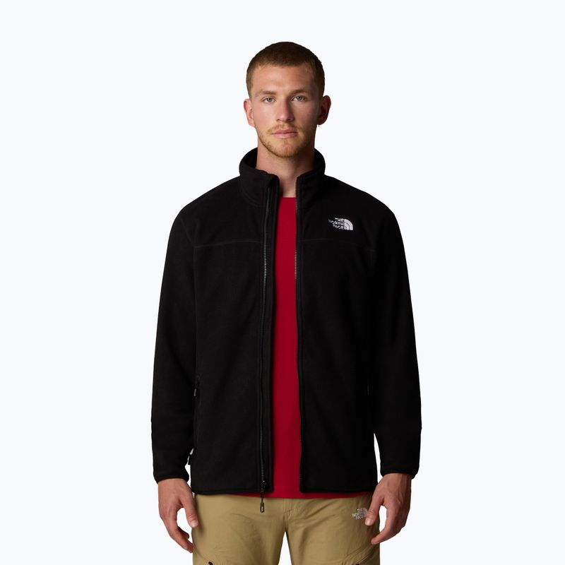 Hanorac pentru bărbați  The North Face 100 Glacier Full Zip black/npf 4