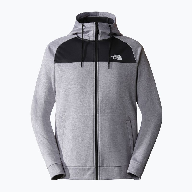 Hanorac pentru bărbați The North Face Reaxion Fleece light grey heather/ asphalt grey 5