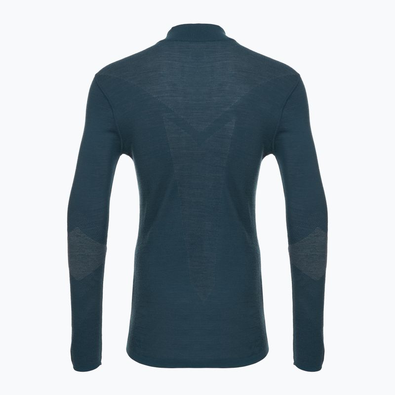 Bluză termoactivă pentru bărbați Smartwool Intraknit Thermal Merino Base Layer 1/4 Zip twilight blue 4