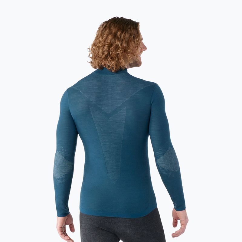 Bluză termoactivă pentru bărbați Smartwool Intraknit Thermal Merino Base Layer 1/4 Zip twilight blue 2