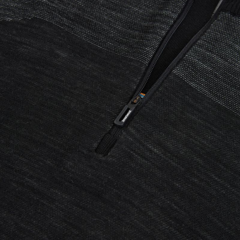 Bluză termoactivă pentru bărbați Smartwool Intraknit Thermal Merino Base Layer 1/4 Zip black/white 3