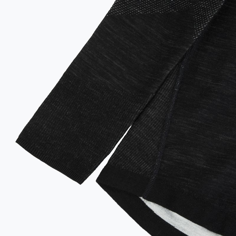 Bluză termoactivă pentru bărbați Smartwool Intraknit Thermal Merino Base Layer 1/4 Zip black/white 4