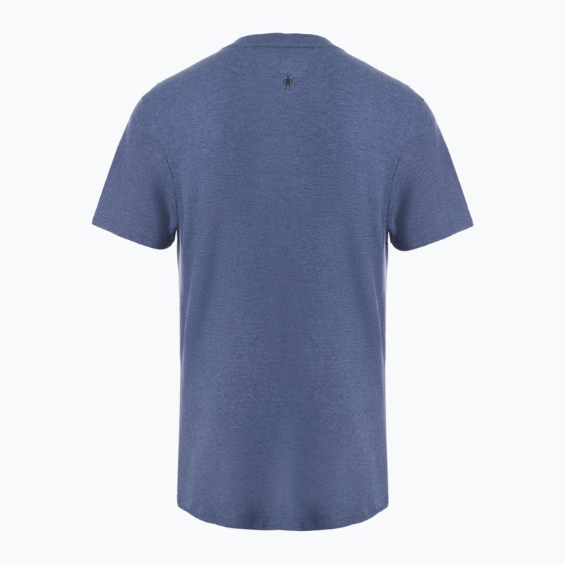 Tricou de trekking Smartwool Mountain Horizon Graphic Tee nightfall blue 2