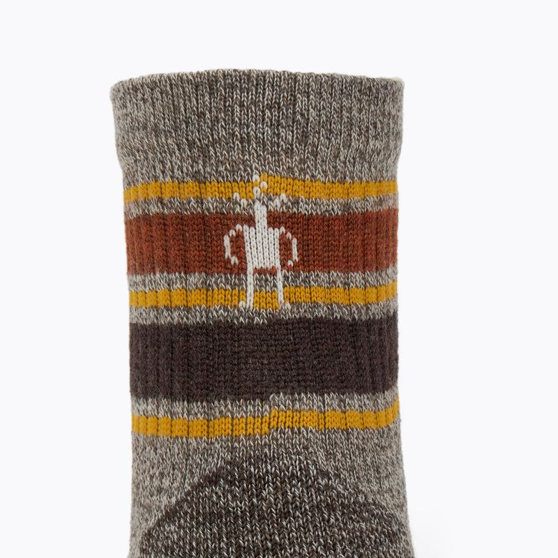 Șosete pentru bărbați Smartwool Performance Hike Light Cushion Striped Mid Crew taupe/natural marl 3
