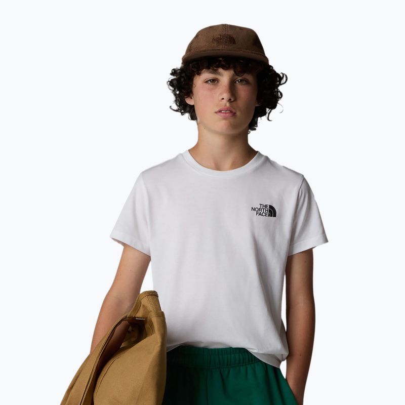 Tricou pentru copii The North Face Teen Simple Dome Tee white